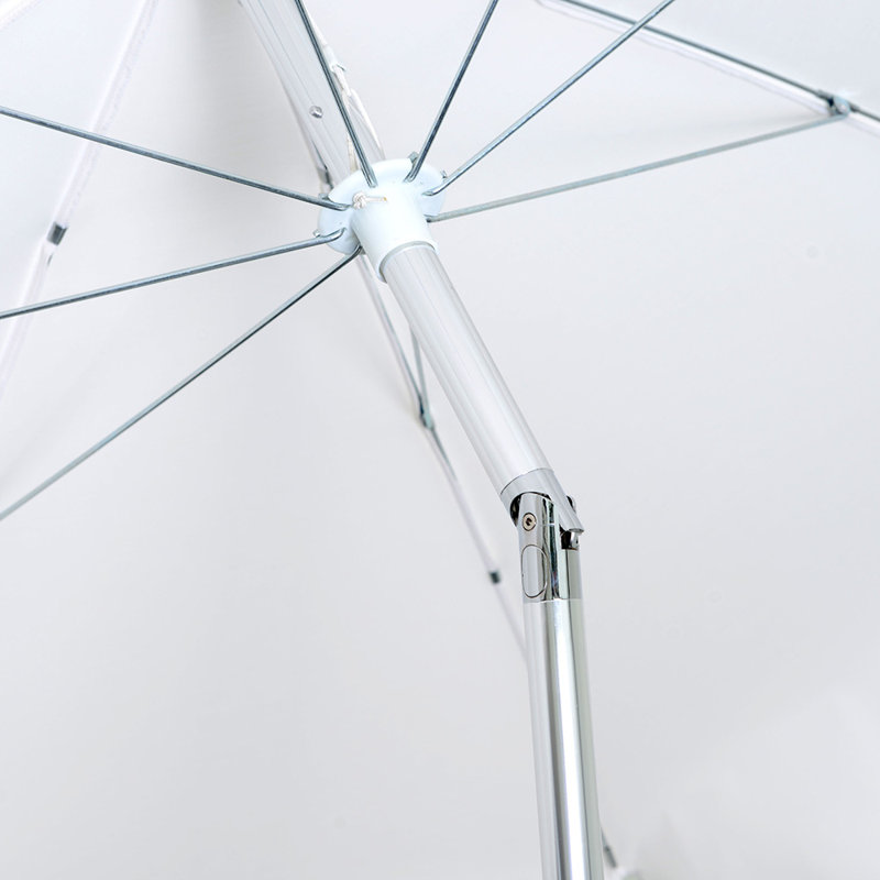 Parasol en aluminium 7,5 pi avec mât en aluminium, Sunbrella® aigue-marine