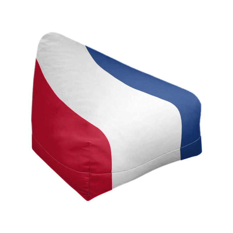 Bean Bag Cover, 2" x 27" x 30", Red/White/Blue