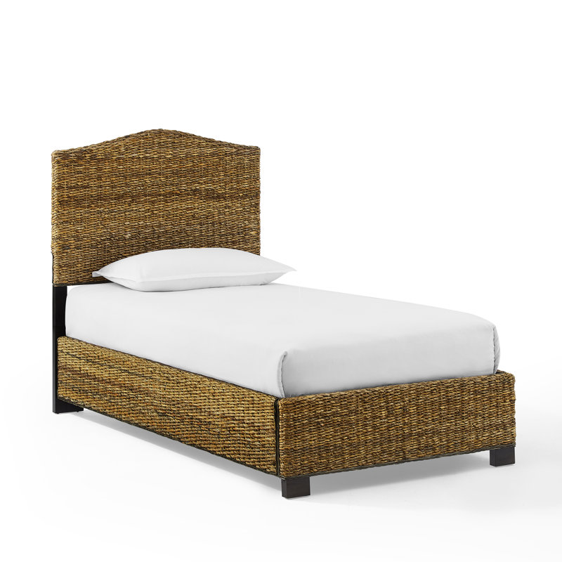 Lit simple en rotin Serena, Twin