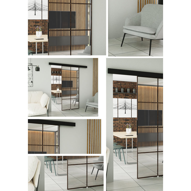 DOOR LOKI 1, 72cm x 205cm, Dark Ash