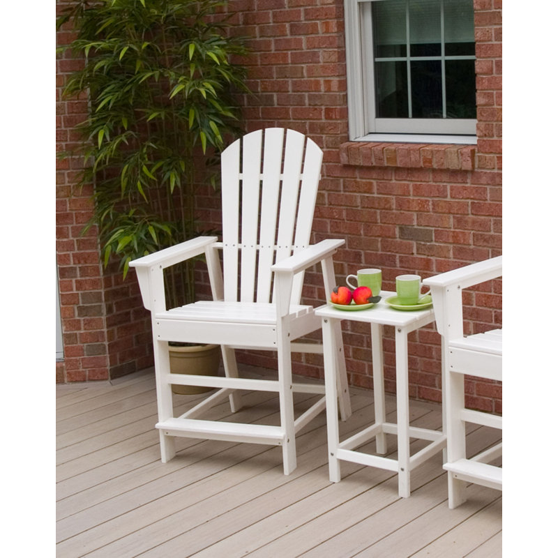 Chaise de comptoir POLYWOOD South Beach, Blanc