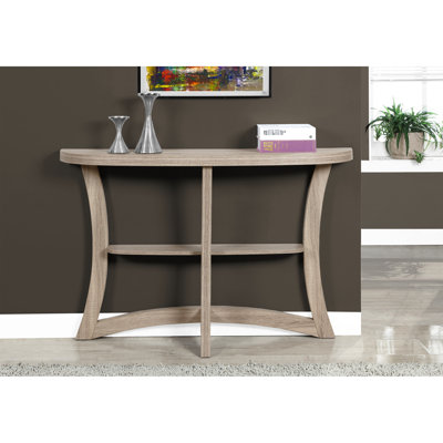 Console de salon taupe: décor moderne et élégant, table taupe étroite: conception