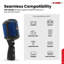 Microphone rétro dynamique à 5 cœurs emblématique de style rétro cardioïde classique