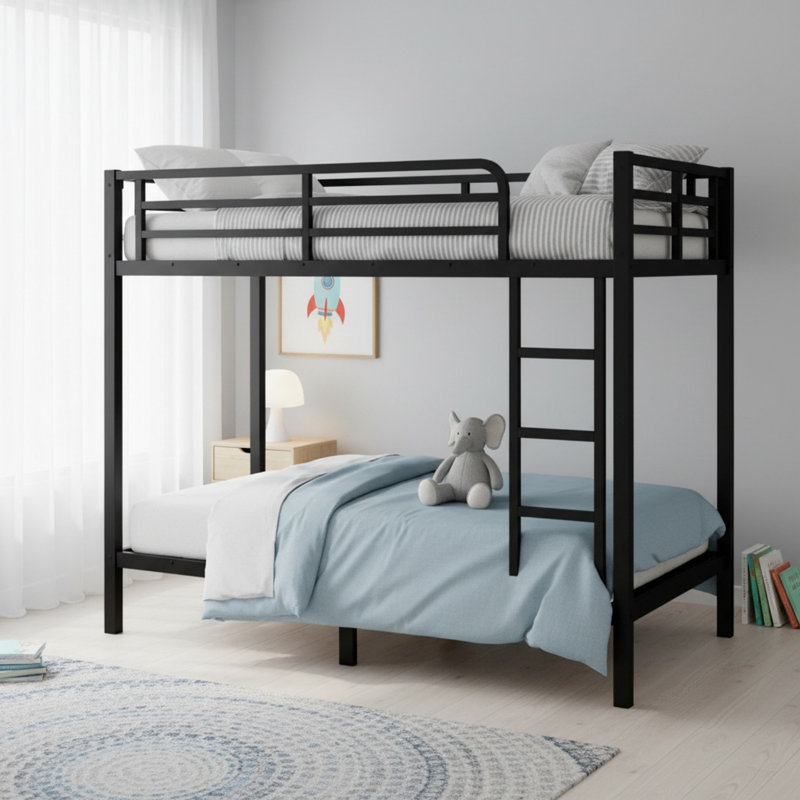 Metal Twin XL Over Twin XL Bunk Bed For Teens And Adults, Twin XL Over Twin XL