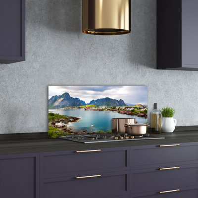 50cm W x 100cm L Glass Peel and Stick Panel