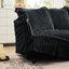 Canapé modulaire convertible 2 places avec housse, velours côtelé gris, housses de coussin amovibles, coussins moelleux, sièges confortables, design naturel, combinaisons, housse amovible de haute qualité, profond-120912947