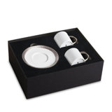 Corde Platinum Espresso Cup & Saucer (Gift Set of 2)