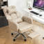 Fauteuil de bureau pivotant ergonomique en cuir à haut dossier avec siège inclinable à 155 °-539058865