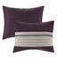 Édredon pour grand lit 7 pièces mauve en faux suède, literie, coussins décoratifs, nettoyage simple taille 7 pièces de luxe, décorations, lavable à la machine