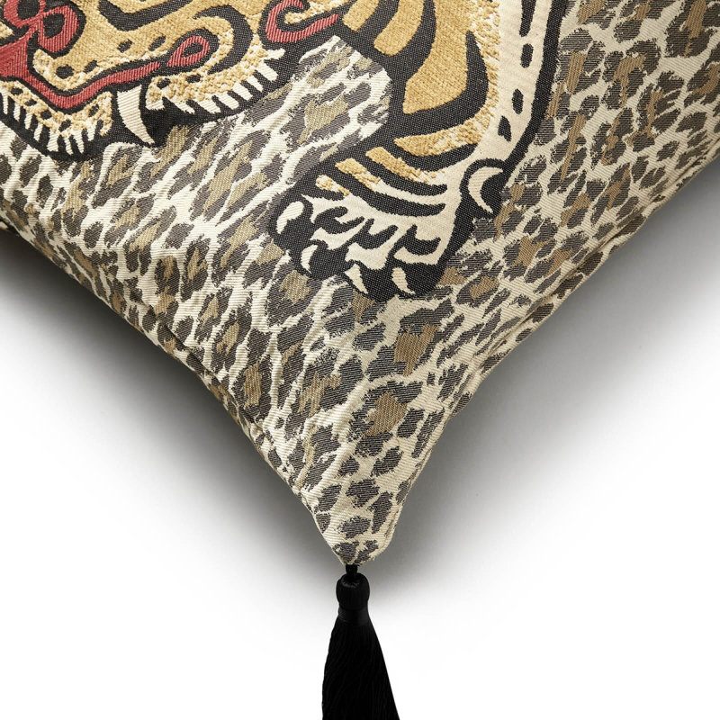Wild Saber Cotton Throw Square Pillow Cover & Insert