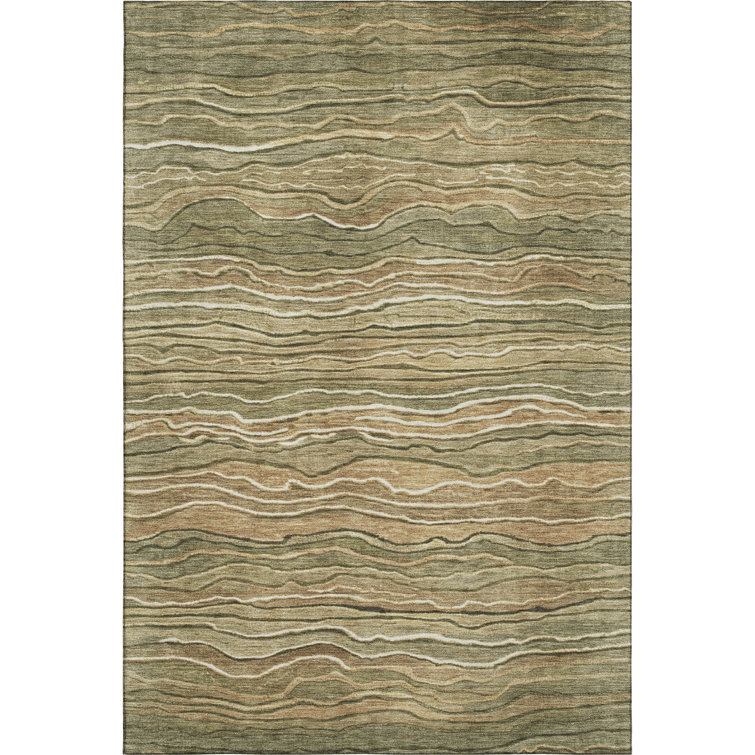 Premium Machine Washable Neiges AMF1704 Stripes Rug