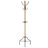 Cole And Grey Wood Spindle 8 Hook Coat Rack With Metal Accents And Beaded Ends
