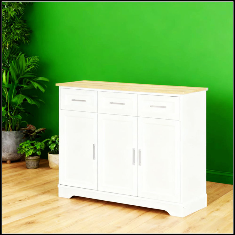 Armoire de salle à manger avec îlot de cuisine avec rangement spacieux et tablettes réglables, conception moderne et élégante pour une utilisation polyvalente