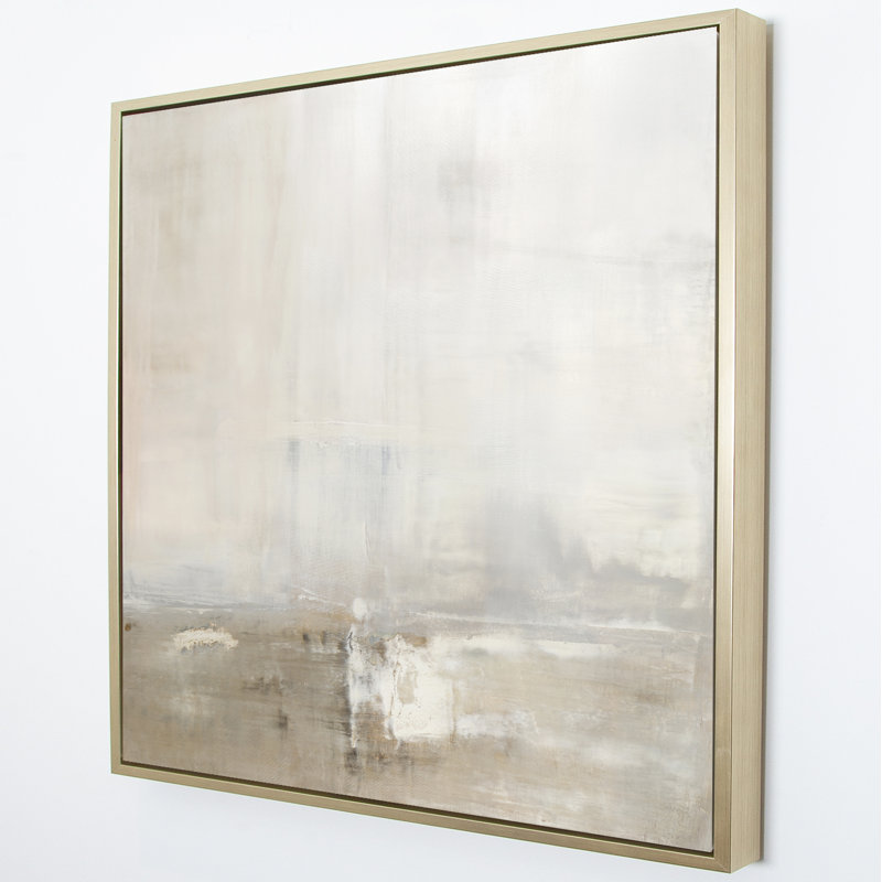 «Dune» par Carol Benson-Cobb - peinture sur toile à cadre flottant, H 35 po x l 35 po