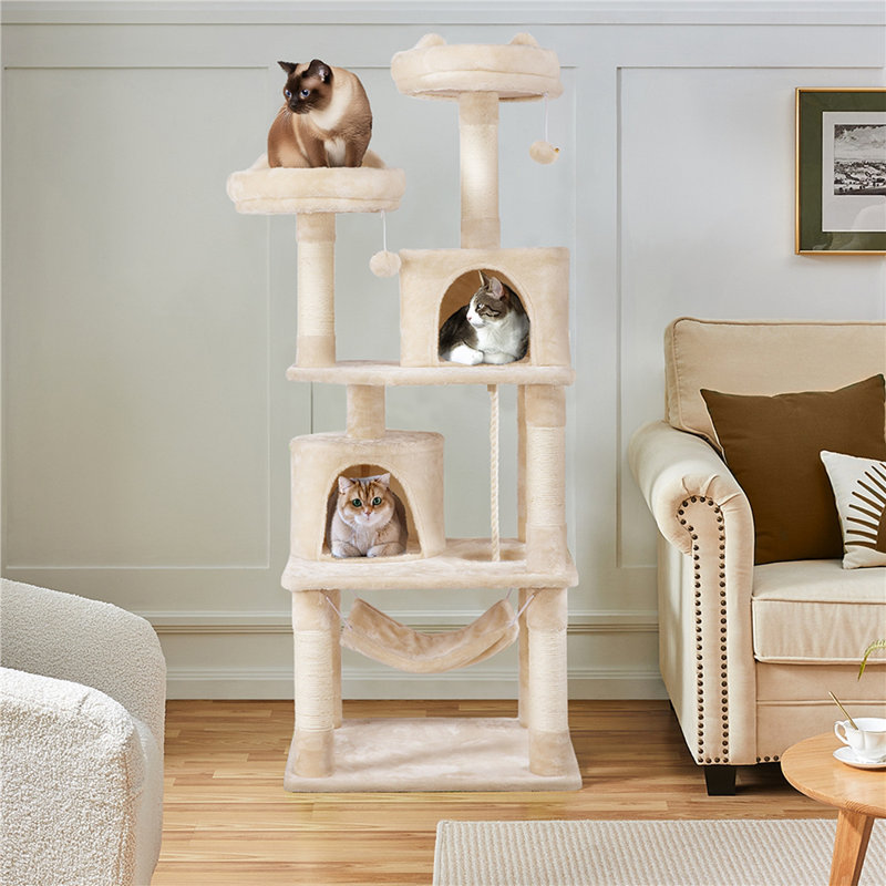Tall Multi Level Cat Tree, Beige