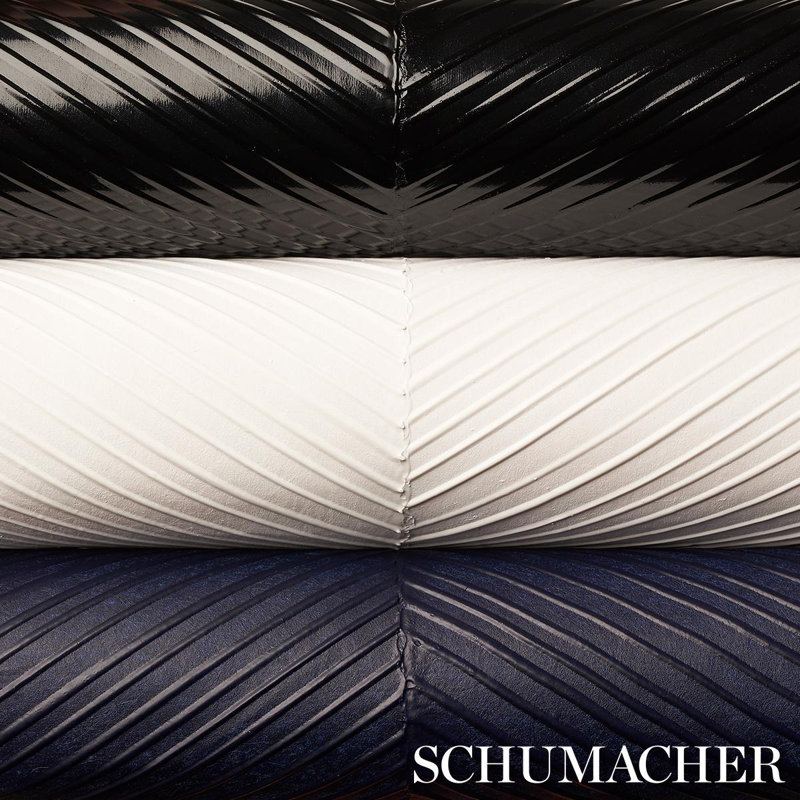 Chevron Texture Wallpaper, Midnight Blue