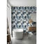 Papier peint abstrait moderne bleu abstrait en marbre-51949840