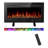 Recessed or Wall Mounted Electric Fireplace Heater with Remote Control-375069976