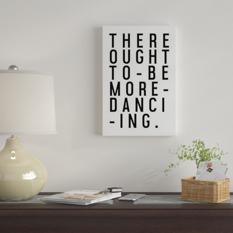 « more danse », art textuel sur toile, H 18 po x l 12 po x P 1,5 po