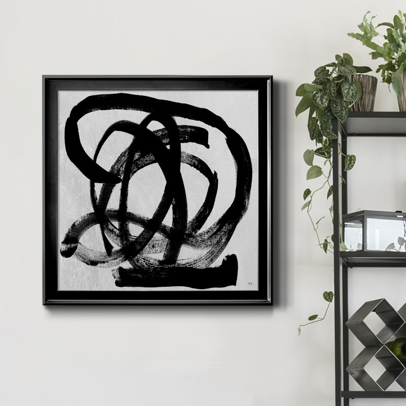 Paris minuit - Peinture sur toile encadrée, H 16 po x l 16 po x P 1 po, Toile avec cadre noir