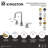 Kingston Brass Hallerbos Two-Handle 3-Hole Deck Mount Widespread Bathroom Faucet with Push Pop-Up Drain-87094662