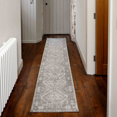 Izzie Machine Woven Grey Indoor Rug