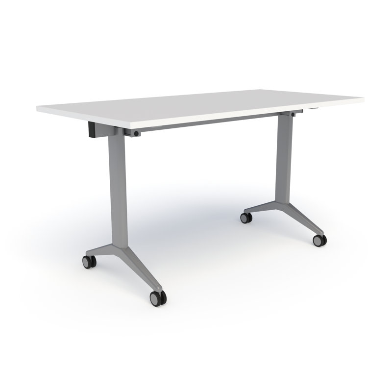 Mobius Training Table with Casters, White, 29" H x 60" L x 30" W