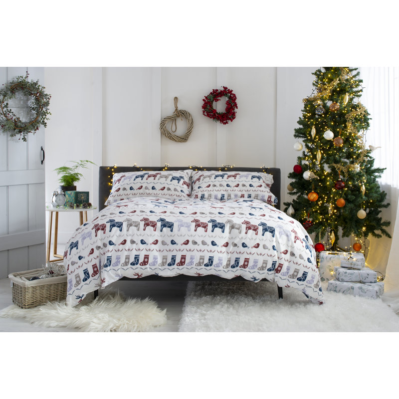 Cotton Blend, Polyester No Pattern Duvet Cover Set with Pillowcases, Kingsize