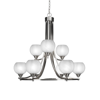 Lustre 9 lumières Ahlerich