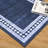 Machine Washable Rug Modern Geometric Hallway Rug With Rubber Backing Low Pile Indoor Carpet for Entrance Kitchen Bedroom-616082429