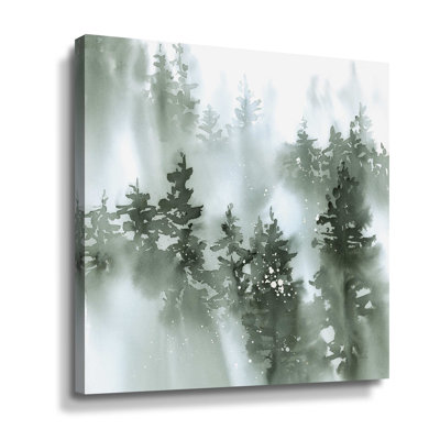 Misty Forest I Green Misty Forest I Green by - Painting on