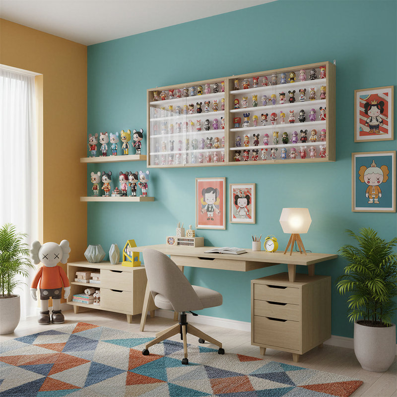 Vitrine en verre, vitrine, portes doubles