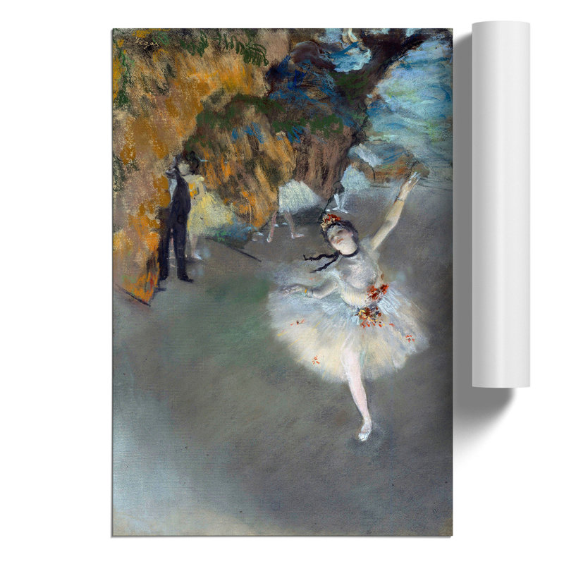 The Star Ballet Ballerina Dancer by Edgar Degas - Frameless Print, 30cm H x 21cm W x 0.1cm D