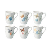 Butterfly Meadow Mugs Set Of 6 By Lenox