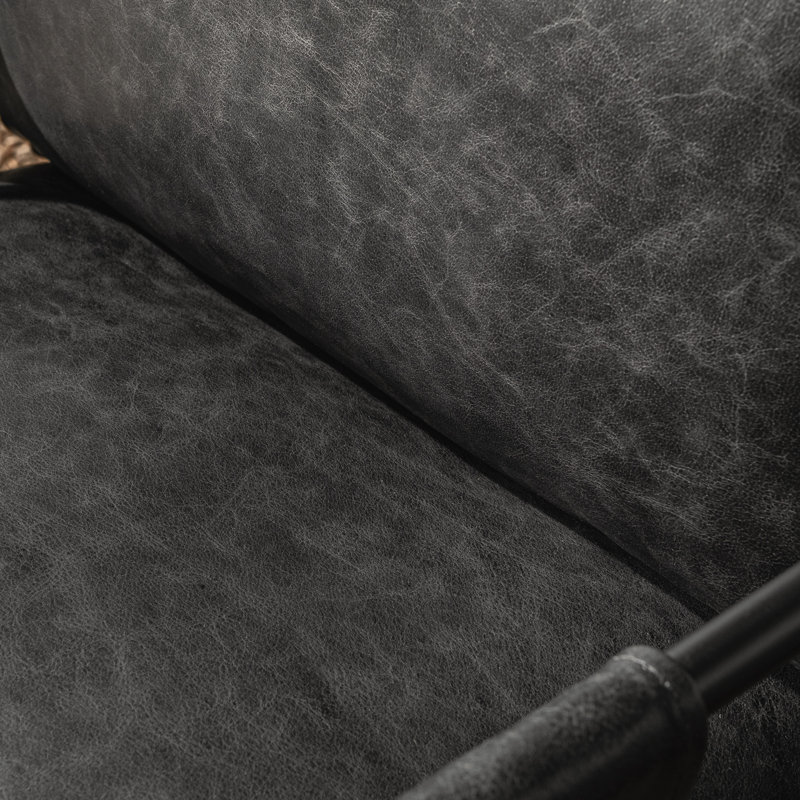 Strapling Leather Dining Chair, Black