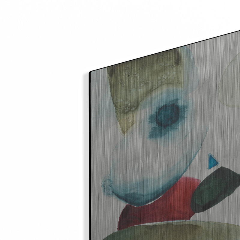 Ivy Bronx «15423 - What If 3» par Shirley Novak, art mural en métal, H 36 po x l 36 po