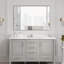 Miroir de salle de bain rectangulaire surdimensionné 36 po x 36 po, grand miroir mural décoratif noir
