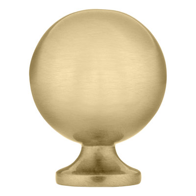 4960 Spherical Knob 1", in Non-lacquered Brass
