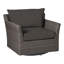 Outdoor Club Glider Wicker Chair with Cushions-62379960-63361372-70150079