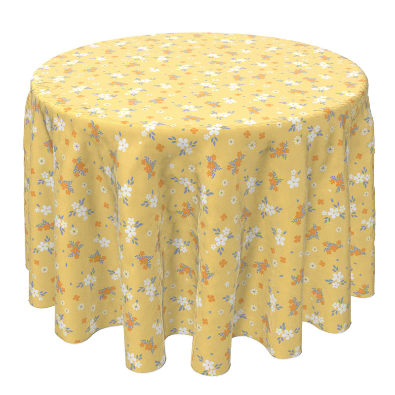 Round Cotton Twill Tablecloth