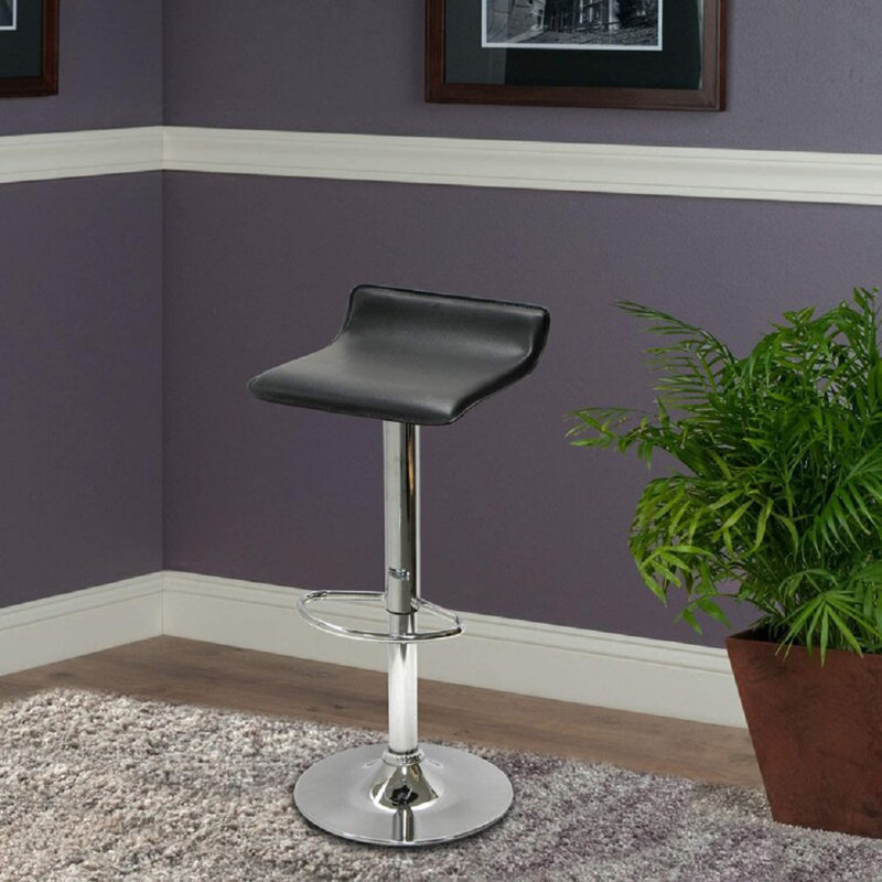 Tabouret tournant à hauteur réglable Houck Spectrum, Noir