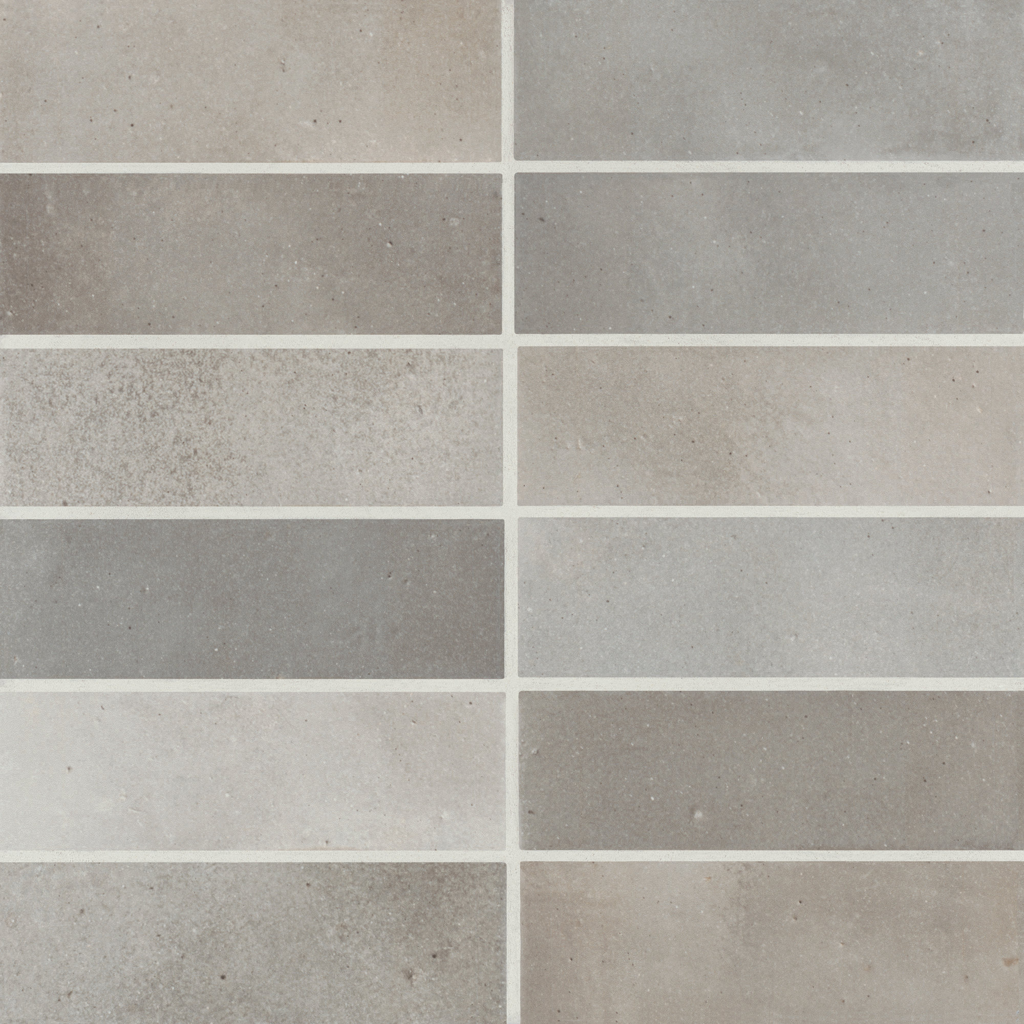 Celine 2" x 6" Matte Porcelain Floor & Wall Tile, Greige