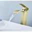 Waterfall Spout Bathroom Faucet,Single Handle Bathroom Vanity Sink Faucet