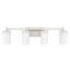 Éclairage pour salle de bain 4 lumières Irela en nickel satiné-880402503-918299683-918299684