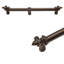 Charlemagne 22 inches c.c. with 5/8 smooth center long pull with large Fleur De Lys with center brace in Oil Rub Bronze-869573756
