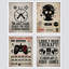 Affiche rétro de jeu vidéo, impression de 4 pièces-90691945-90691947