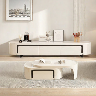 Modern TV Stand and Coffee Table Set