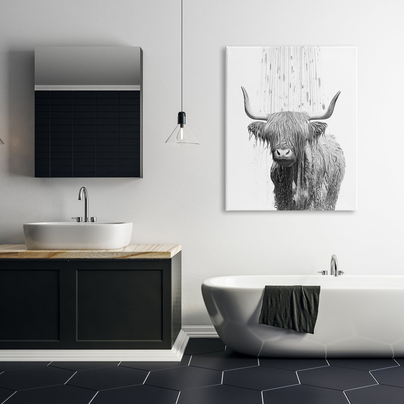 «Catch Bathroom Splash» sur toile par Annalisa Latella, H 48 po x l 36 po x P 1,5 po