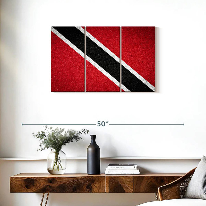 Borges, Trinité-et-Tobago, drapeau national, H 20 po x l 33 po
