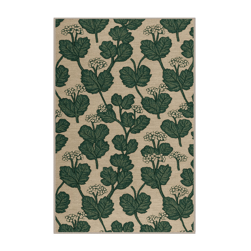  Washable Garlic Mustard Vegetables Area Rug, Rectangulaire 8 pi x 12 pi